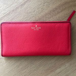 Red Kate spade wallet